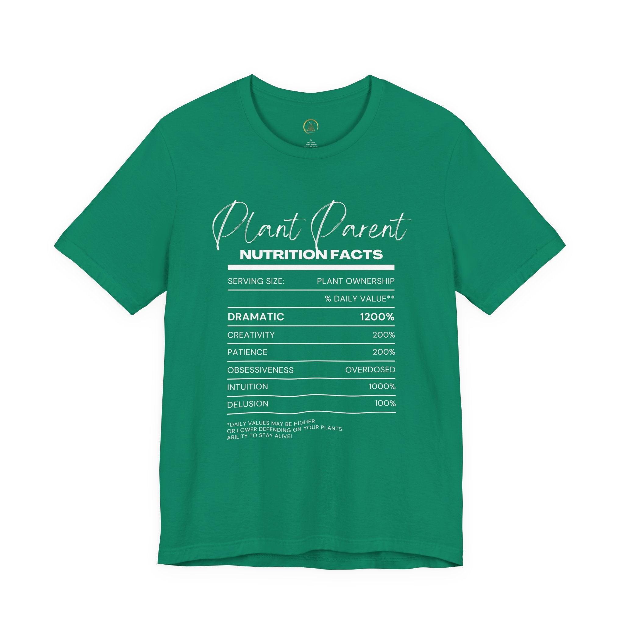 Plant Parents Nutrition Facts- Unisex Tee