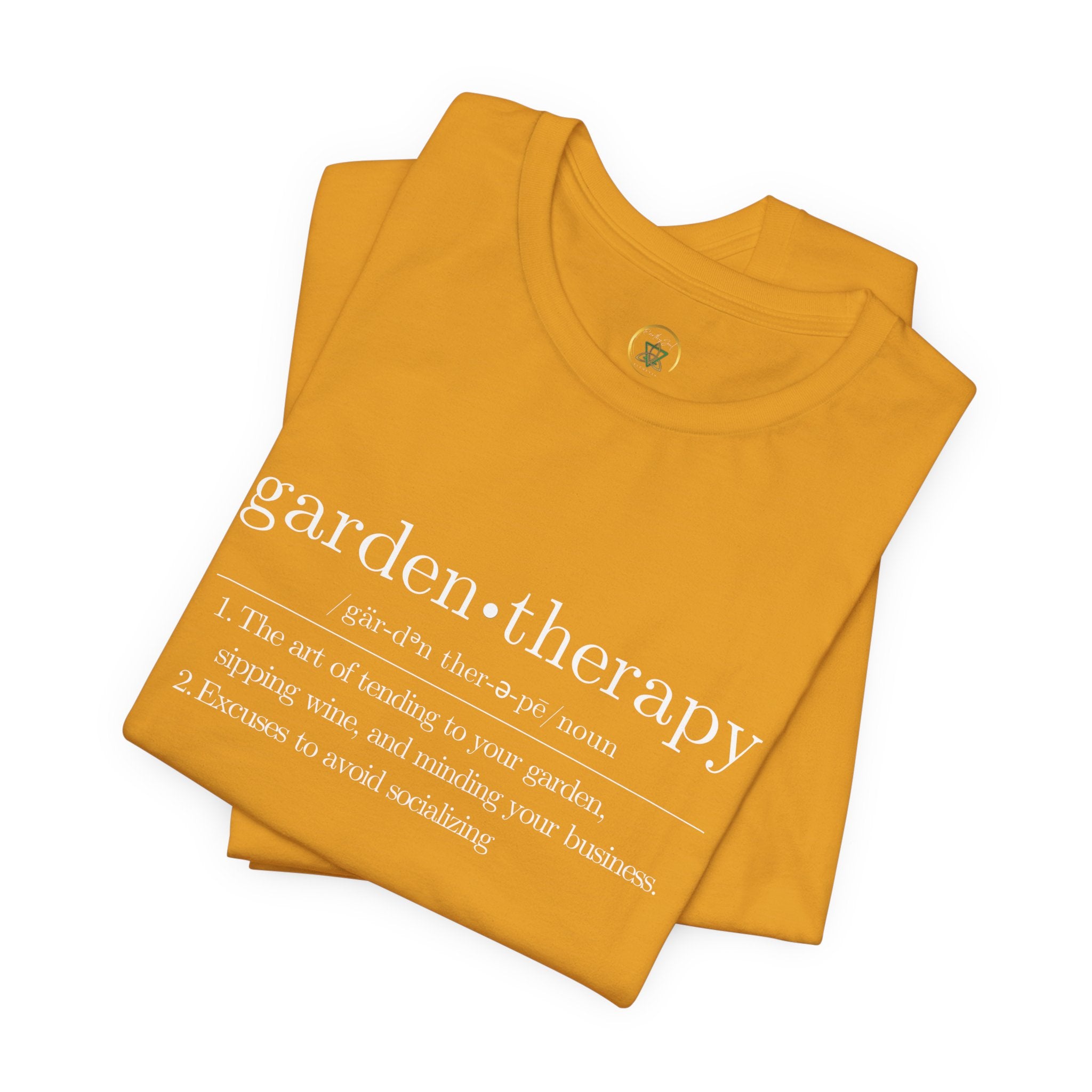 Garden Therapy Unisex Tee - Sipping Wine and Minding Your Business