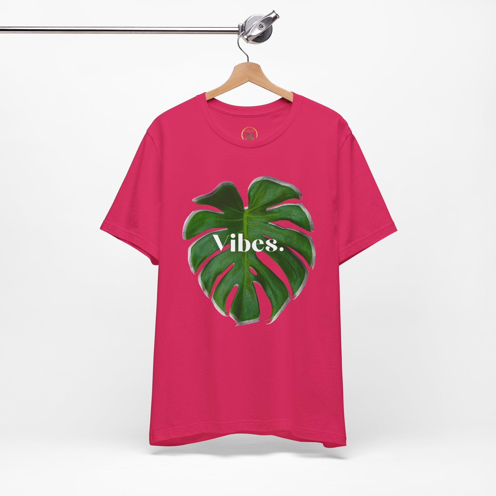 Monstera 2 Leaf Vibes Tee - By EarthySoul Elements