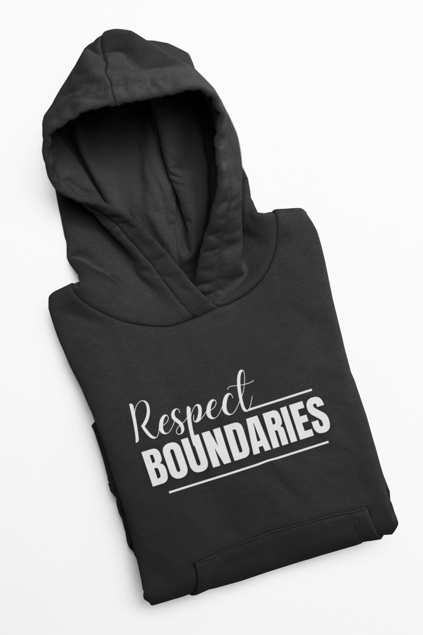Respect Boundaries Champion Hoodie — Empowering Message Hoodie