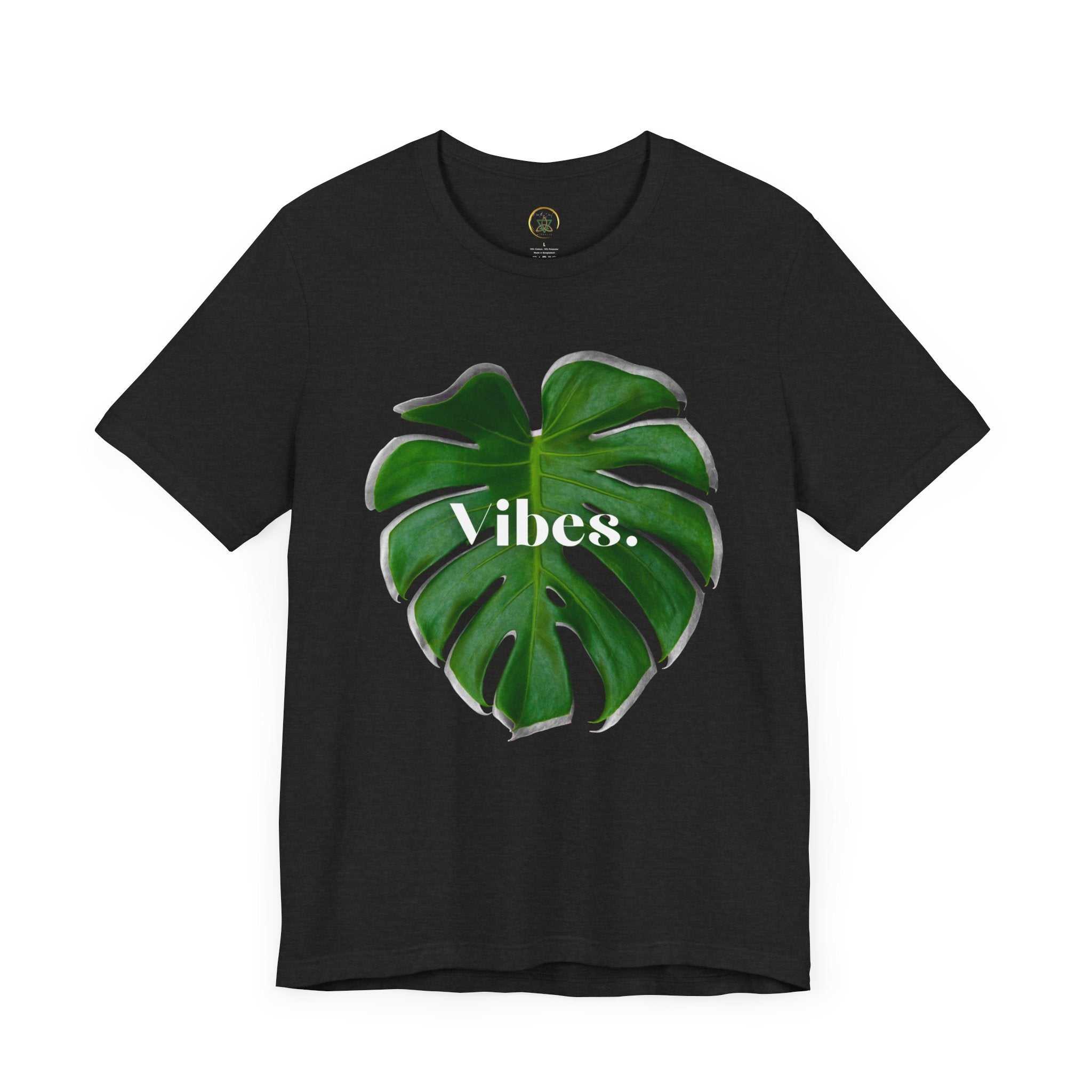 Monstera 2 Leaf Vibes Tee - By EarthySoul Elements