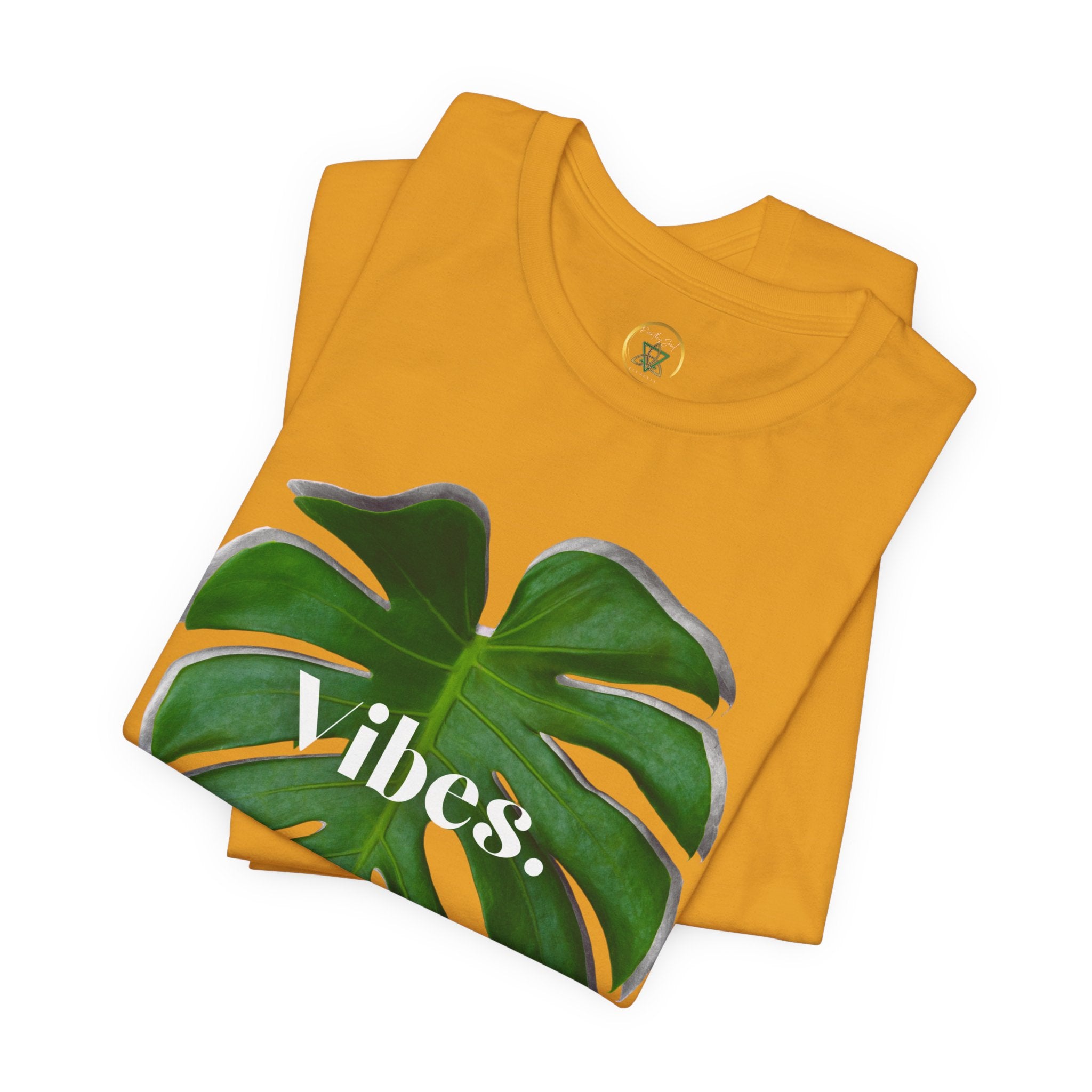 Monstera 2 Leaf Vibes Tee - By EarthySoul Elements