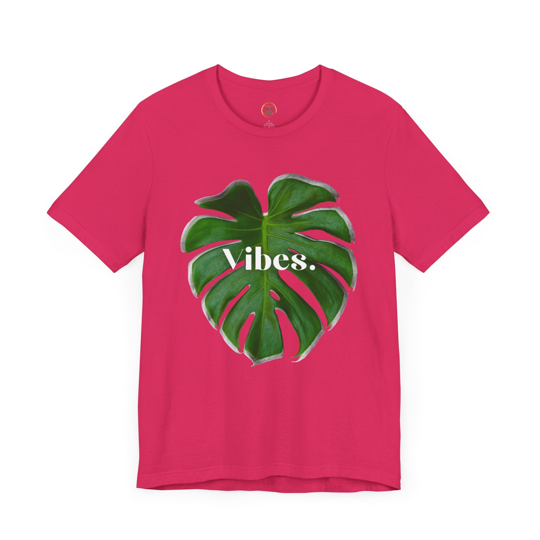 Monstera 2 Leaf Vibes Tee - By EarthySoul Elements