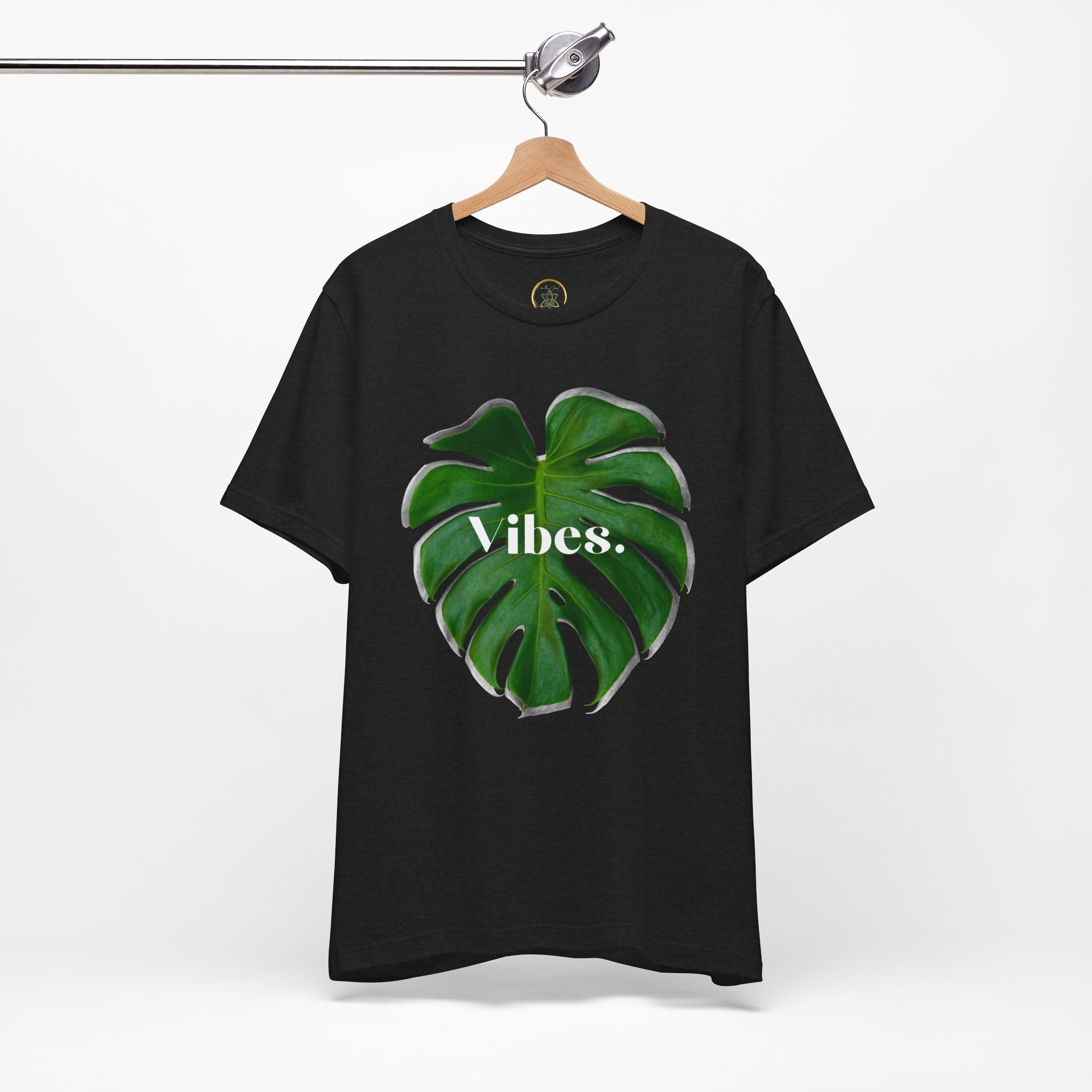 Monstera 2 Leaf Vibes Tee - By EarthySoul Elements