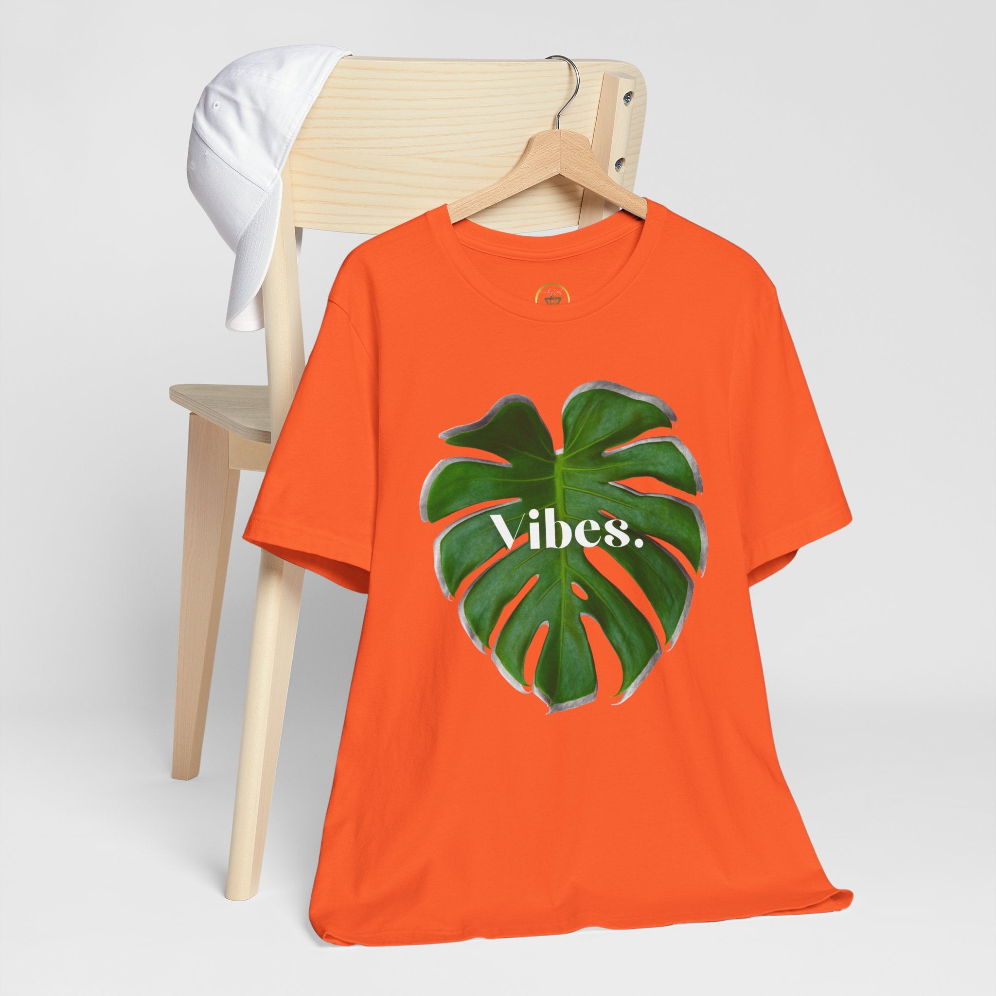 Monstera 2 Leaf Vibes Tee - By EarthySoul Elements