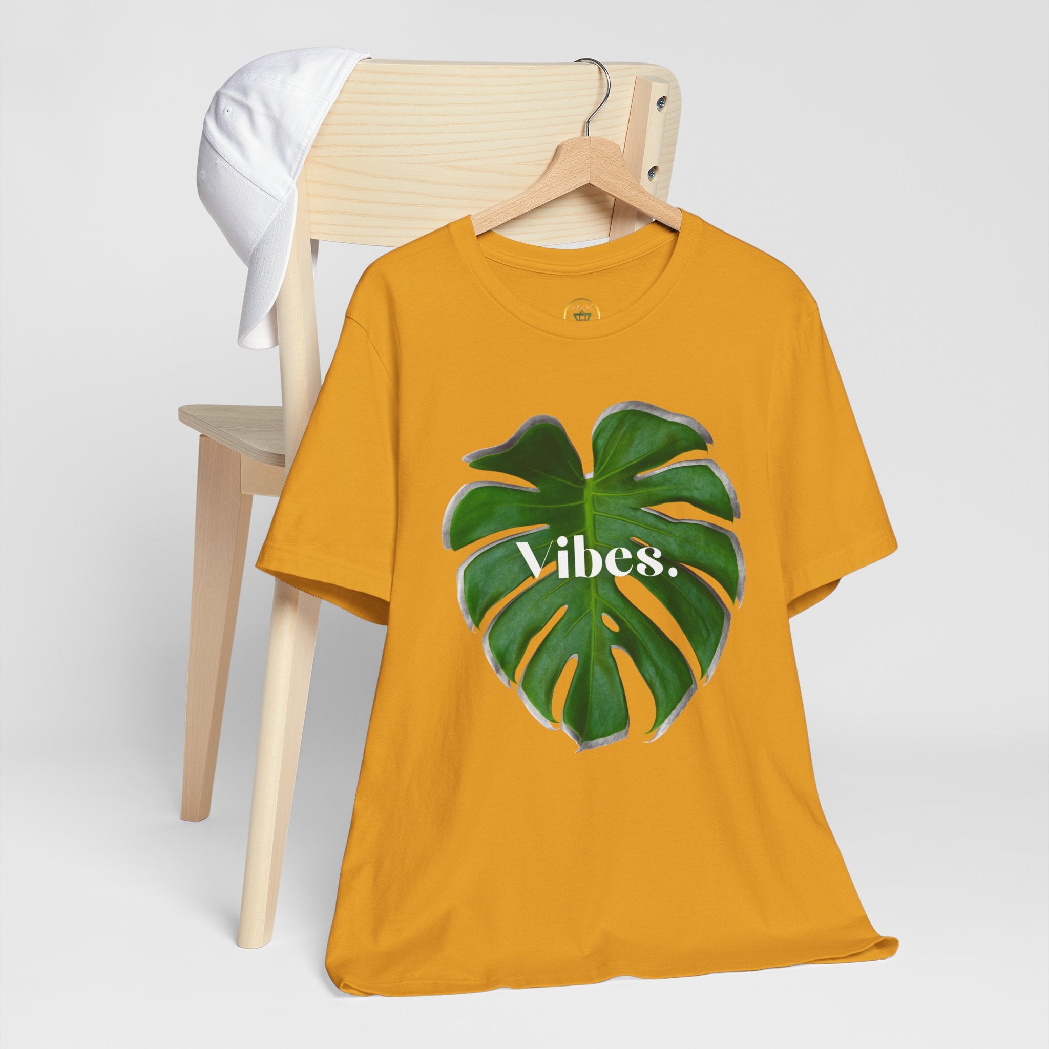 Monstera 2 Leaf Vibes Tee - By EarthySoul Elements