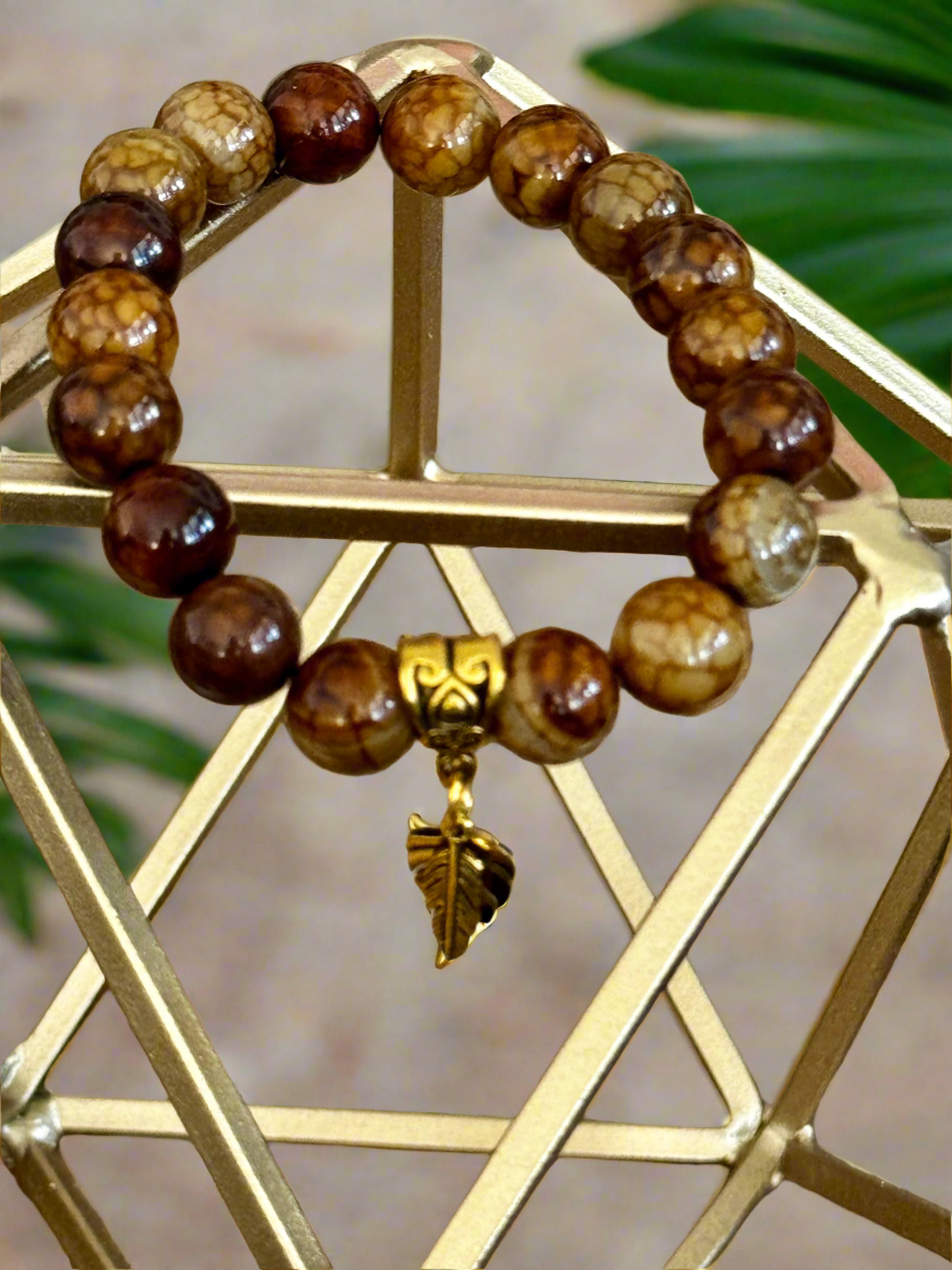 Brown Dragon Agate Nature Bracelet