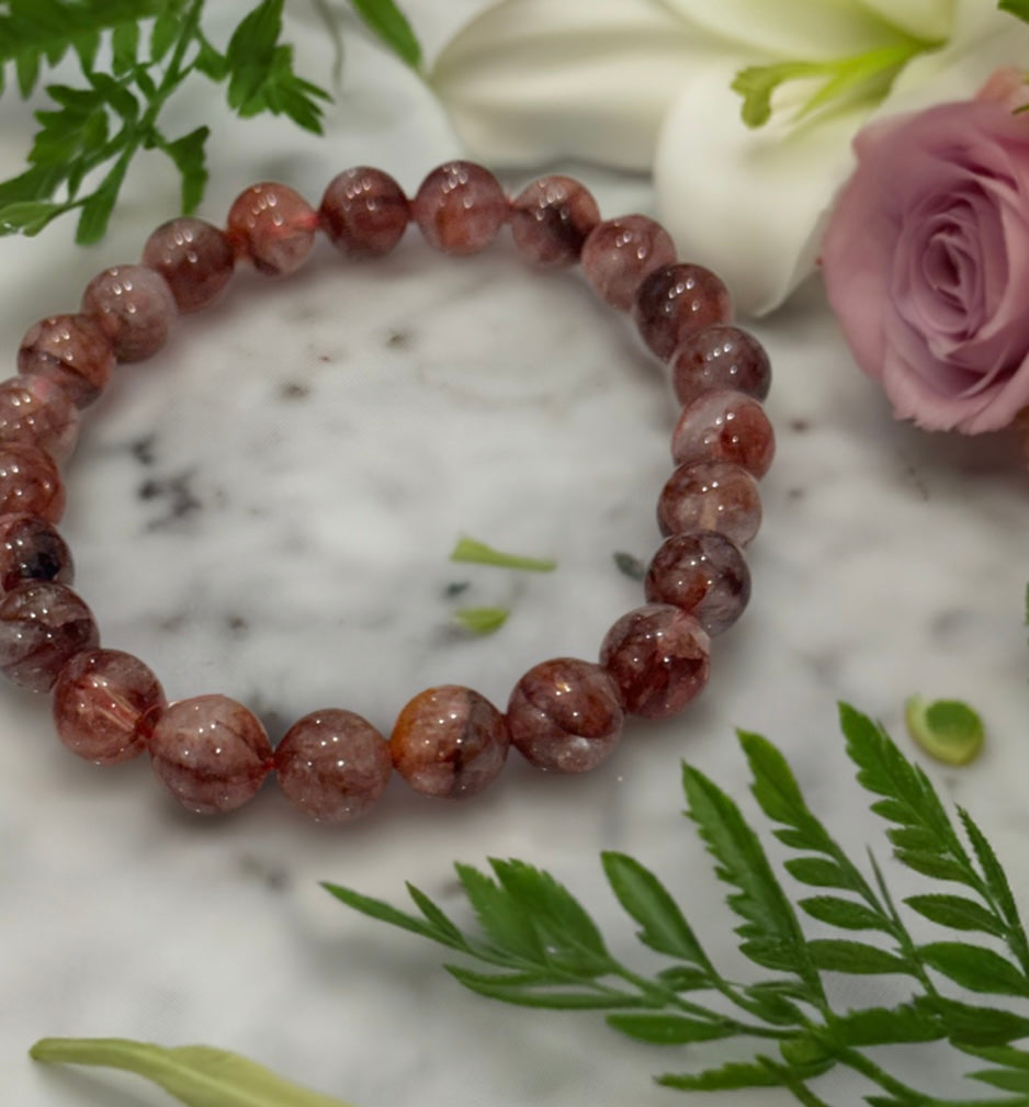 Red Fire Agate Bracelet