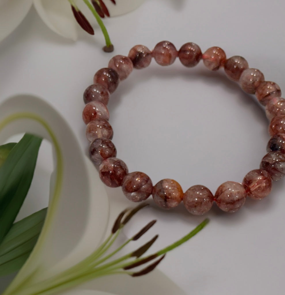 Red Fire Agate Bracelet