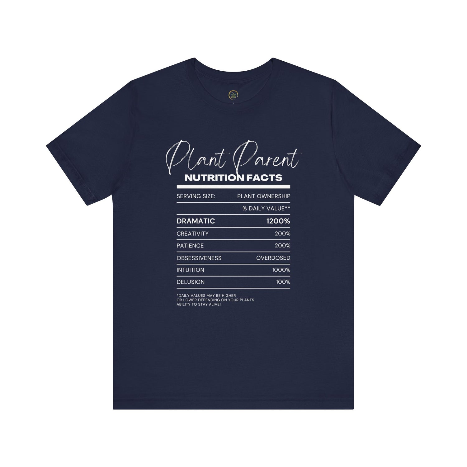 Plant Parents Nutrition Facts- Unisex Tee
