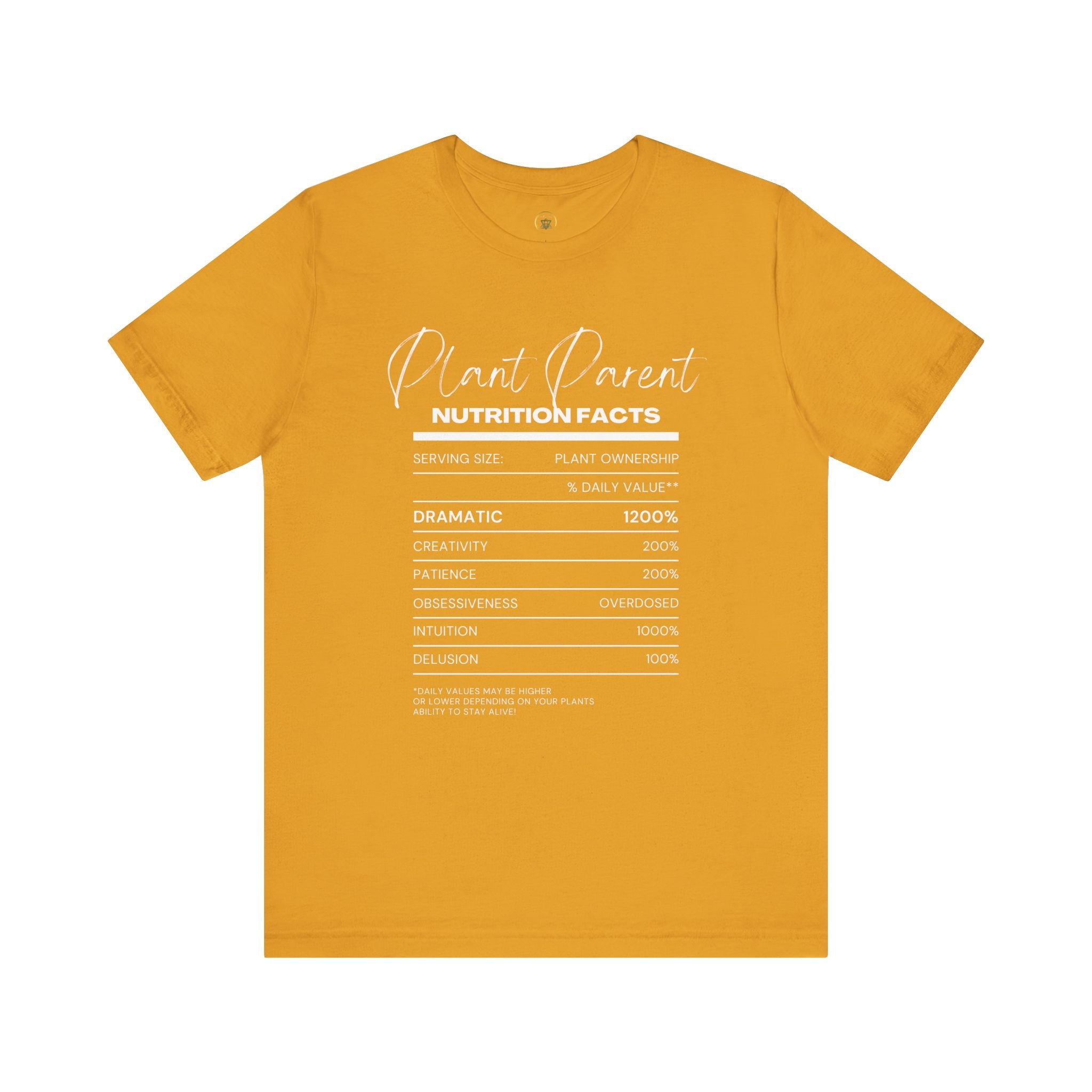 Plant Parents Nutrition Facts- Unisex Tee