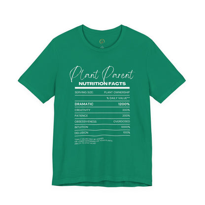 Plant Parents Nutrition Facts- Unisex Tee