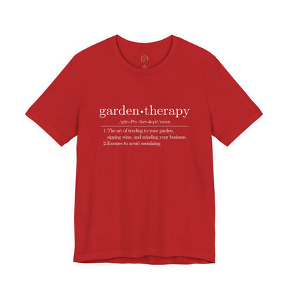 Garden Therapy Unisex Tee - Sipping Wine and Minding Your Business