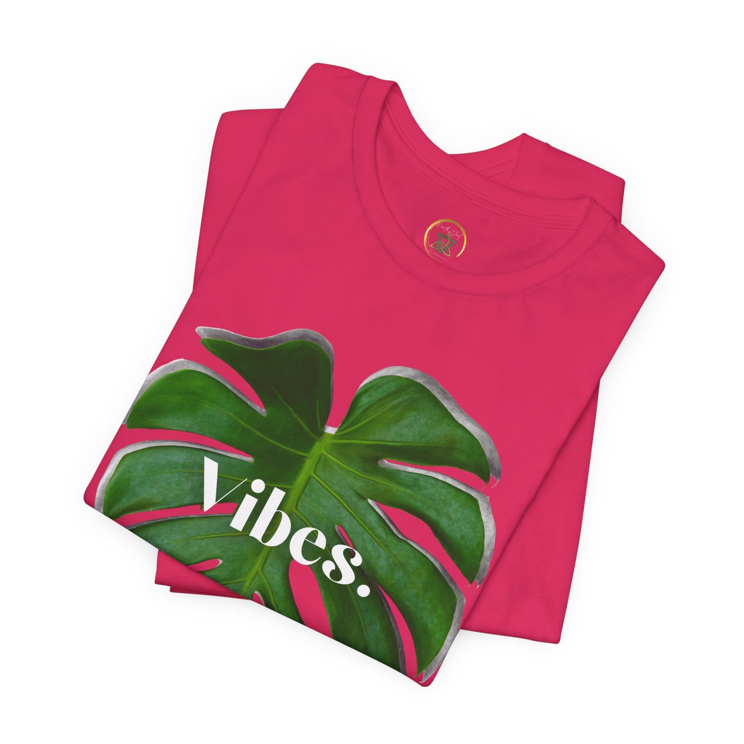 Monstera 2 Leaf Vibes Tee - By EarthySoul Elements