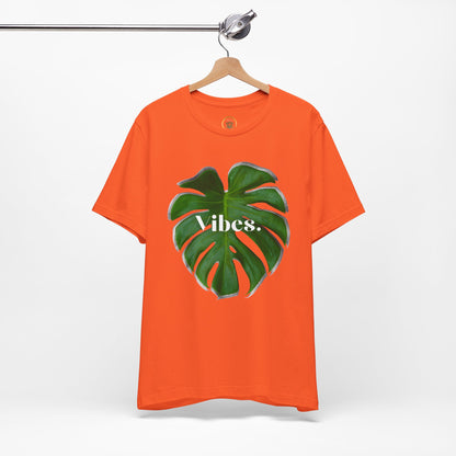 Monstera 2 Leaf Vibes Tee - By EarthySoul Elements
