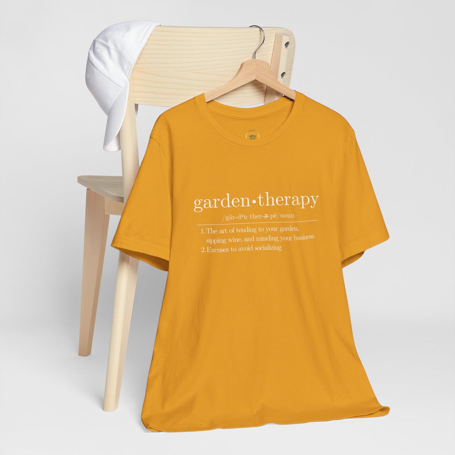 Garden Therapy Unisex Tee - Sipping Wine and Minding Your Business