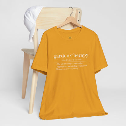 Garden Therapy Unisex Tee - Sipping Wine and Minding Your Business