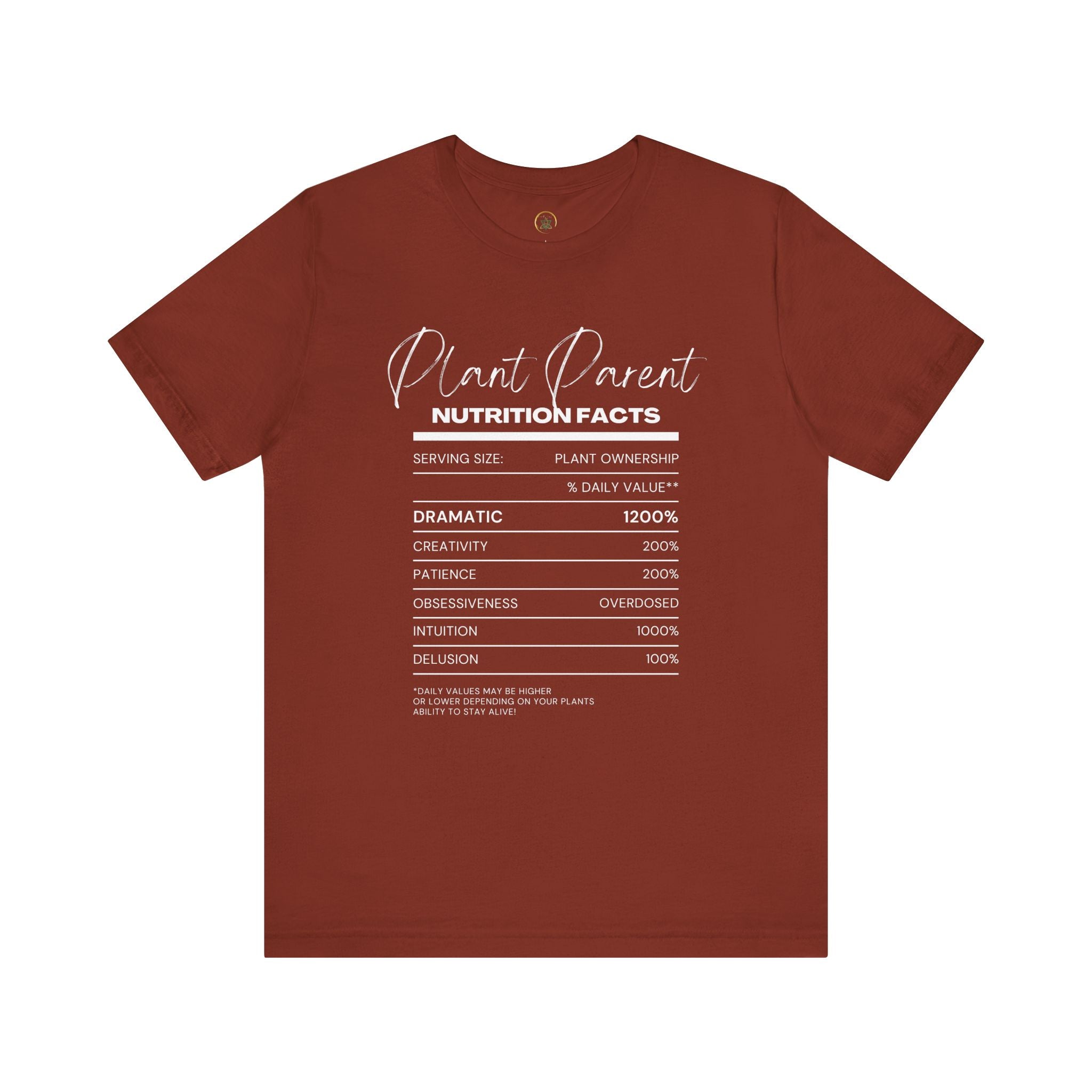 Plant Parents Nutrition Facts- Unisex Tee