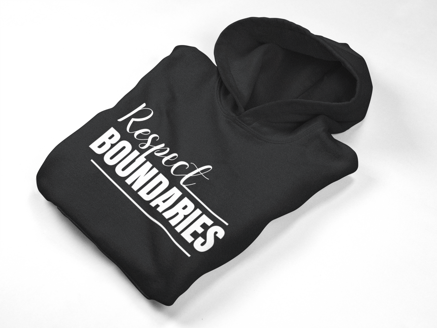 Respect Boundaries Champion Hoodie — Empowering Message Hoodie