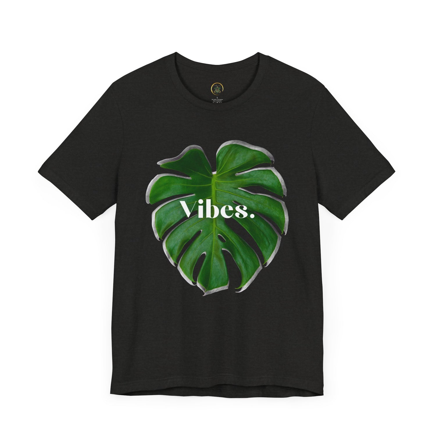 Monstera 2 Leaf Vibes Tee - By EarthySoul Elements