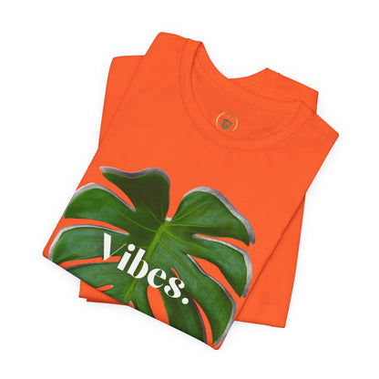Monstera 2 Leaf Vibes Tee - By EarthySoul Elements