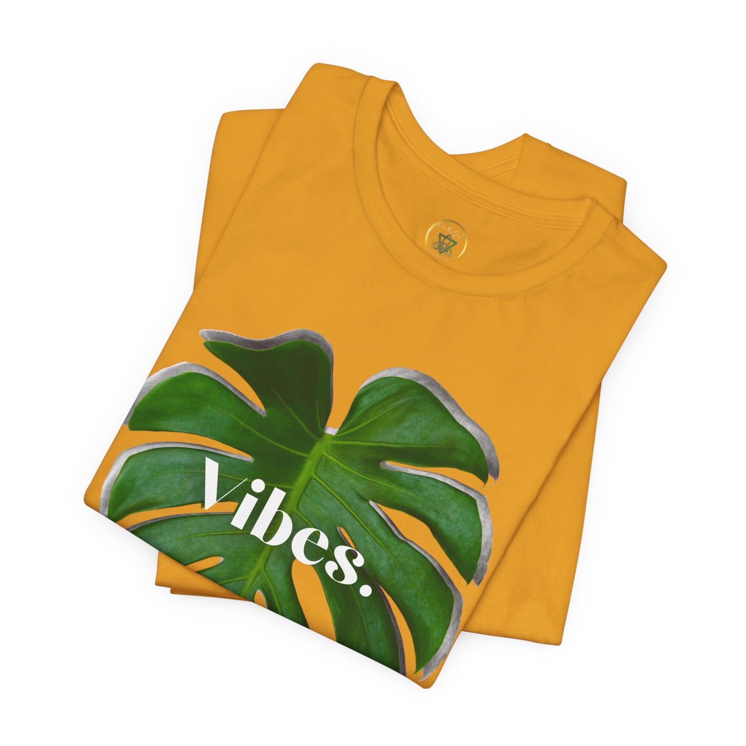 Monstera 2 Leaf Vibes Tee - By EarthySoul Elements