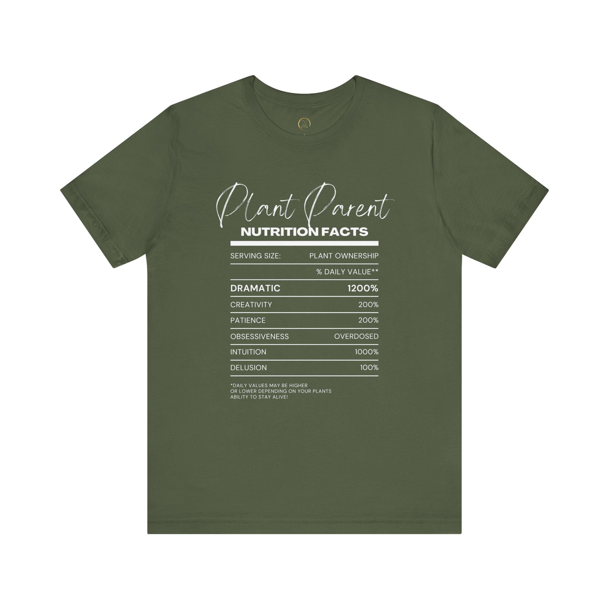 Plant Parents Nutrition Facts- Unisex Tee