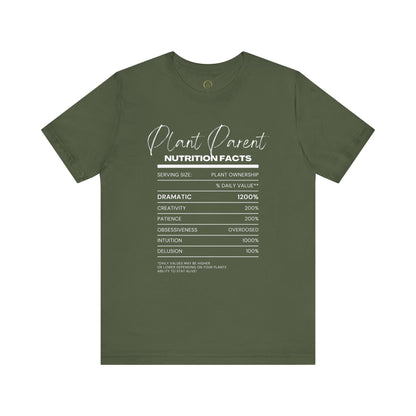 Plant Parents Nutrition Facts- Unisex Tee
