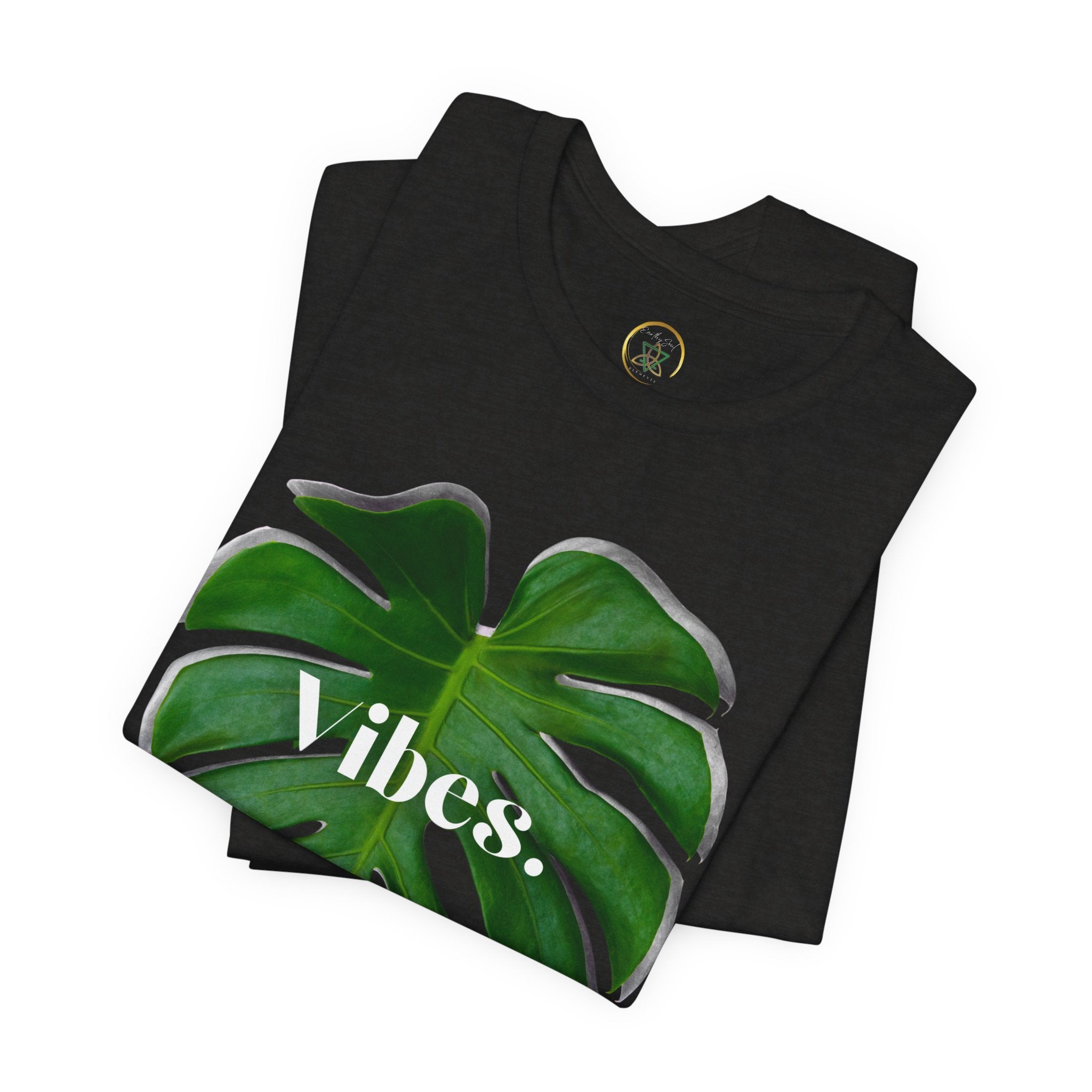 Monstera 2 Leaf Vibes Tee - By EarthySoul Elements