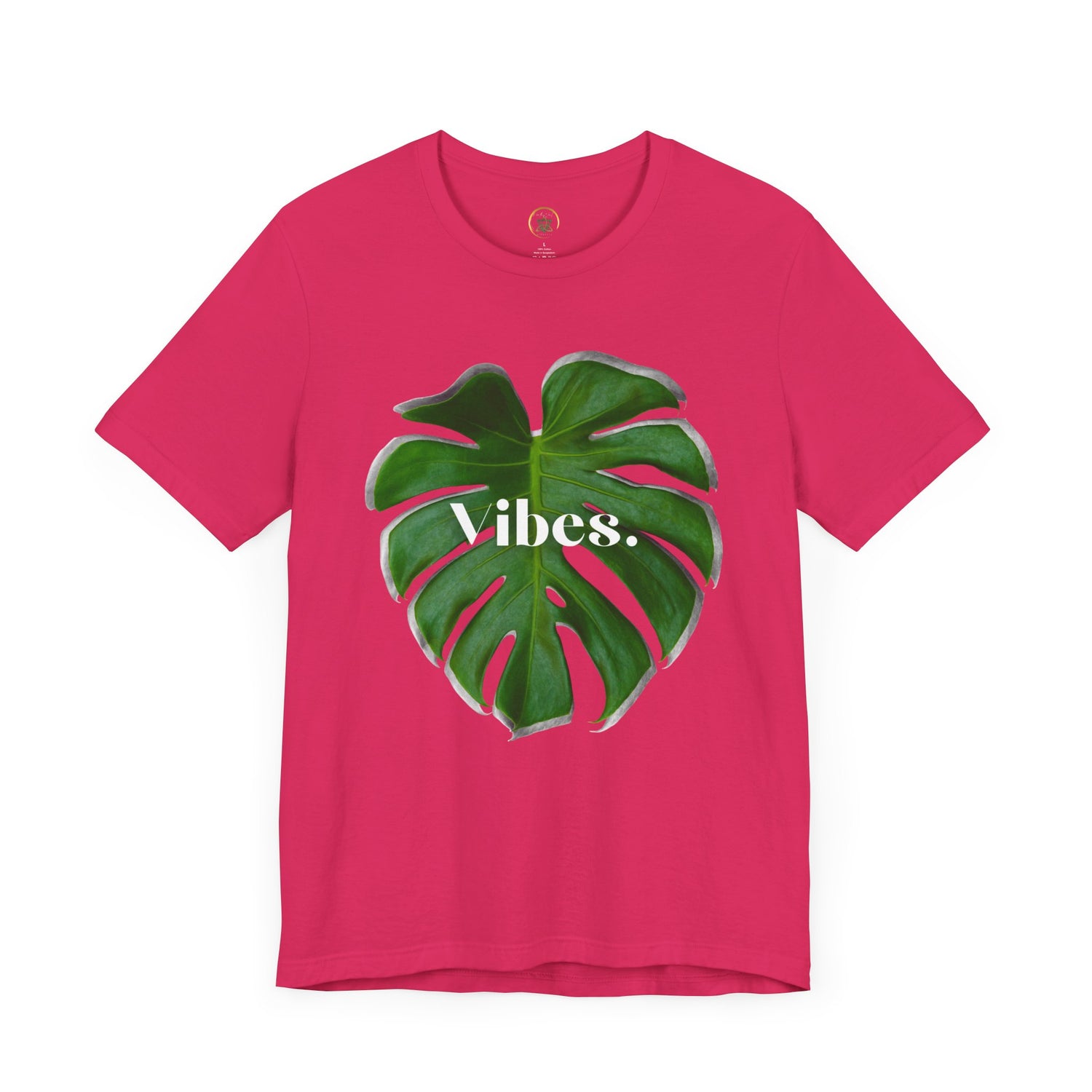 Monstera 2 Leaf Vibes Tee - By EarthySoul Elements