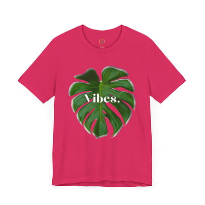 Monstera 2 Leaf Vibes Tee - By EarthySoul Elements