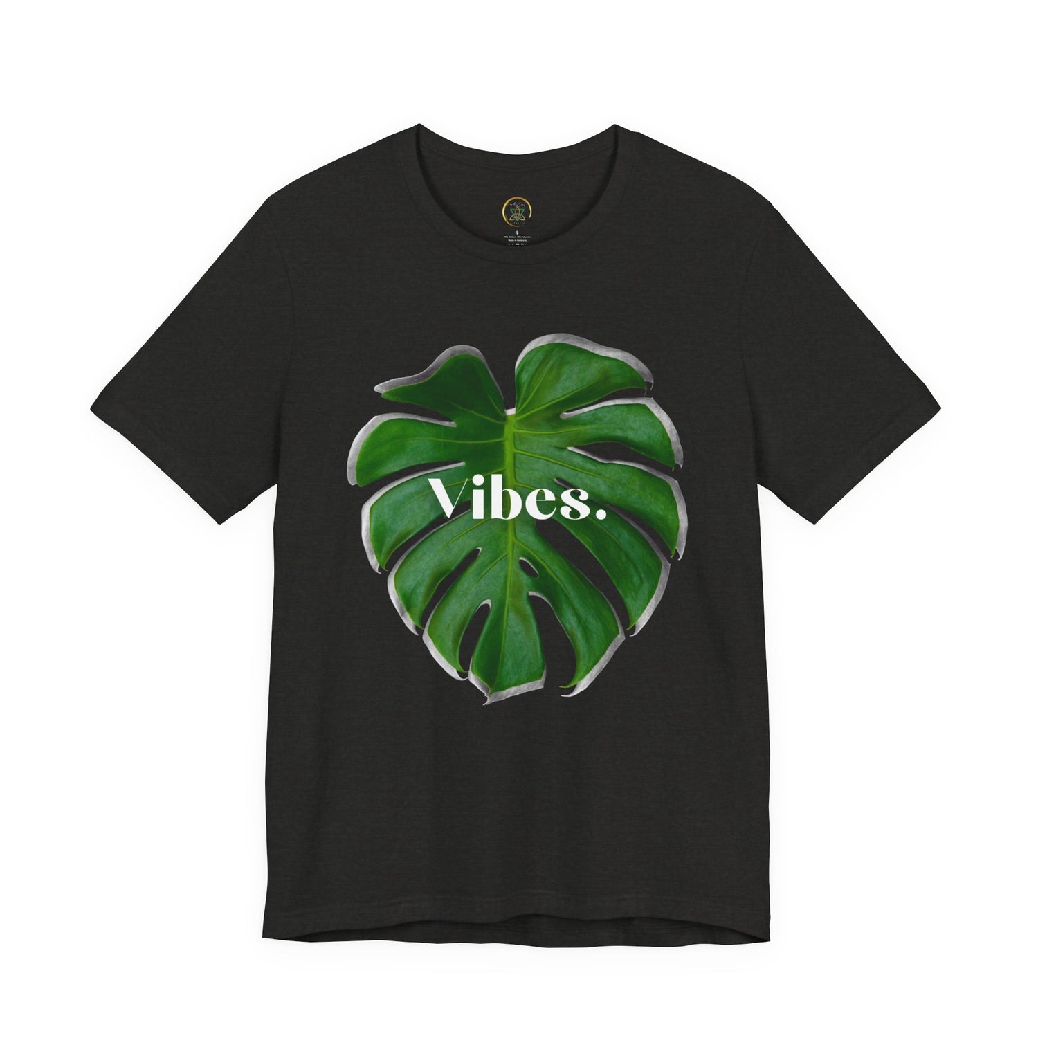 Monstera 2 Leaf Vibes Tee - By EarthySoul Elements
