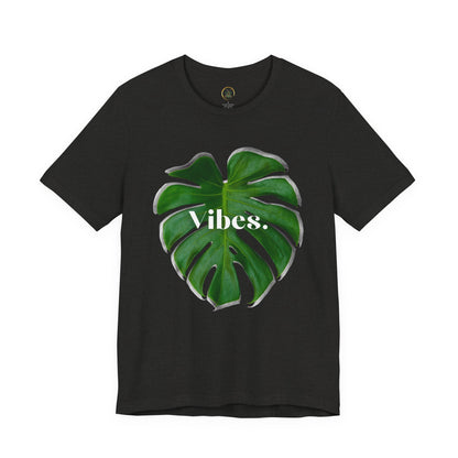 Monstera 2 Leaf Vibes Tee - By EarthySoul Elements