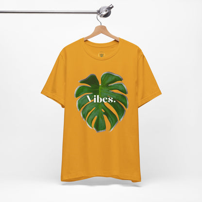 Monstera 2 Leaf Vibes Tee - By EarthySoul Elements
