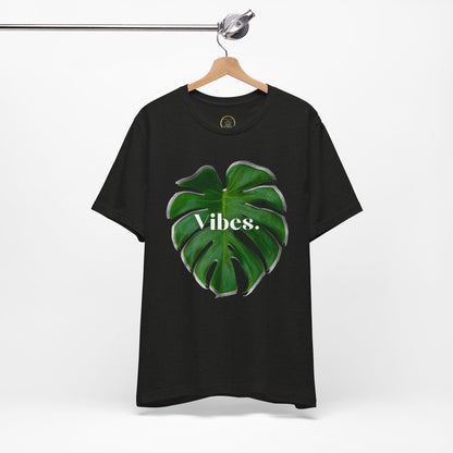Monstera 2 Leaf Vibes Tee - By EarthySoul Elements