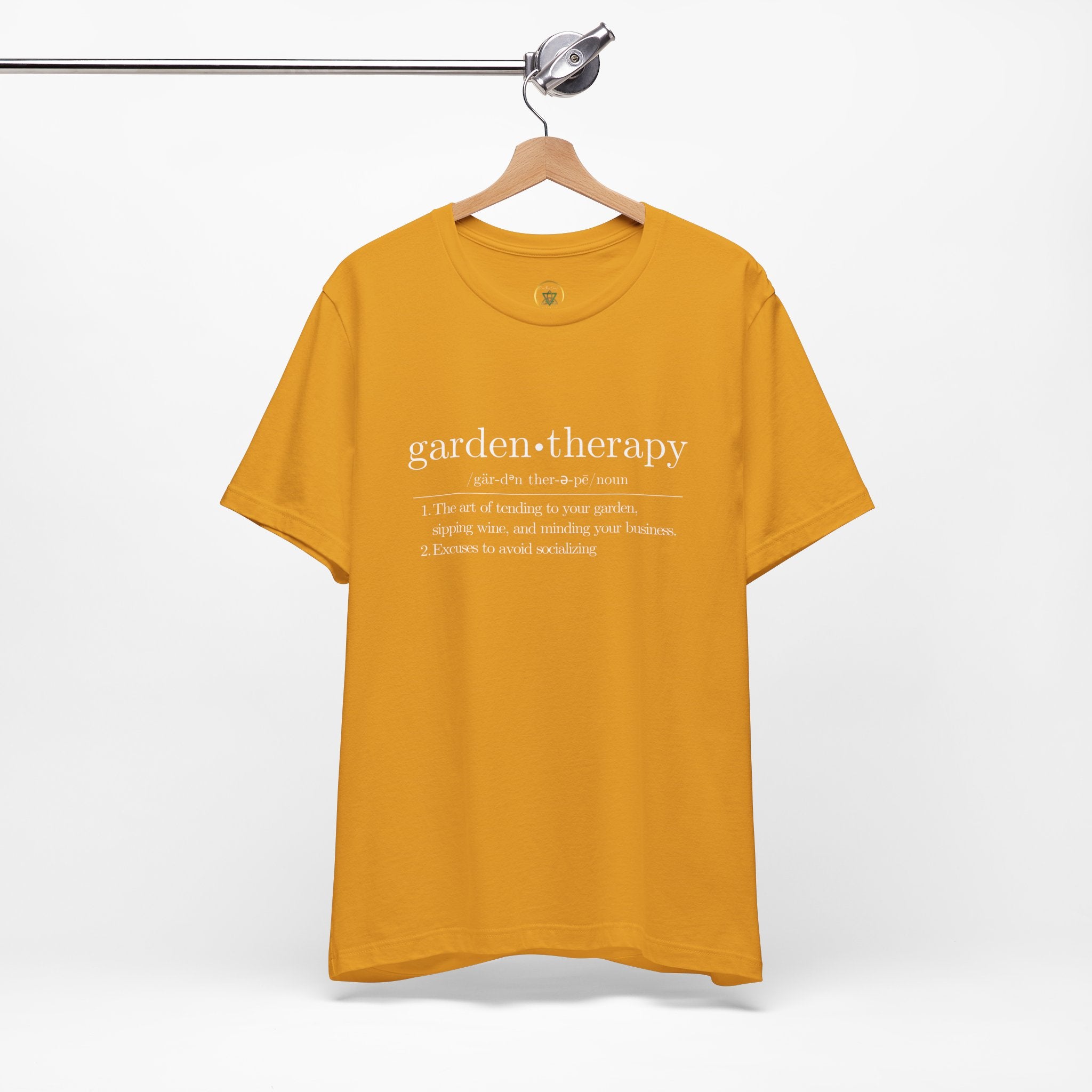 Garden Therapy Unisex Tee - Sipping Wine and Minding Your Business