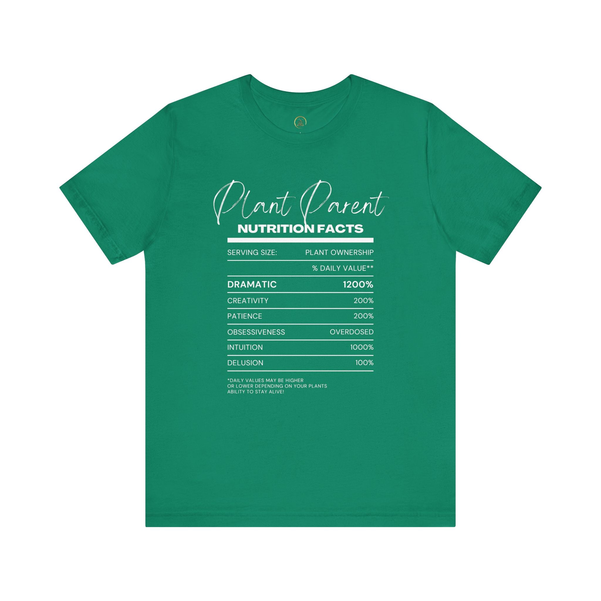 Plant Parents Nutrition Facts- Unisex Tee