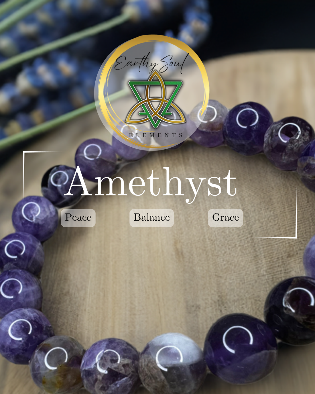 Earthy Amethyst Bracelet