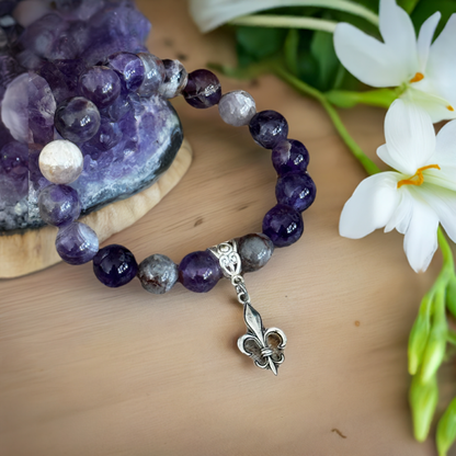 Amethyst Fleur Bracelet