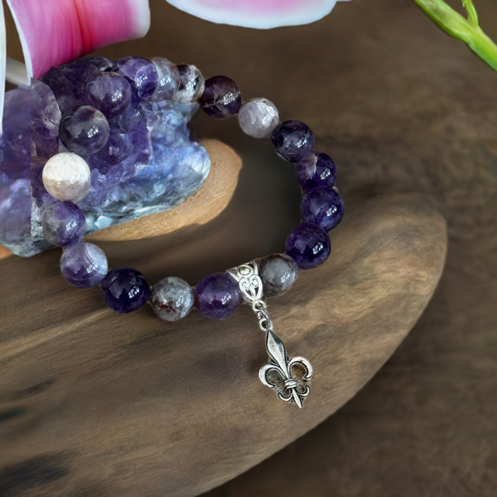 Amethyst Fleur Bracelet