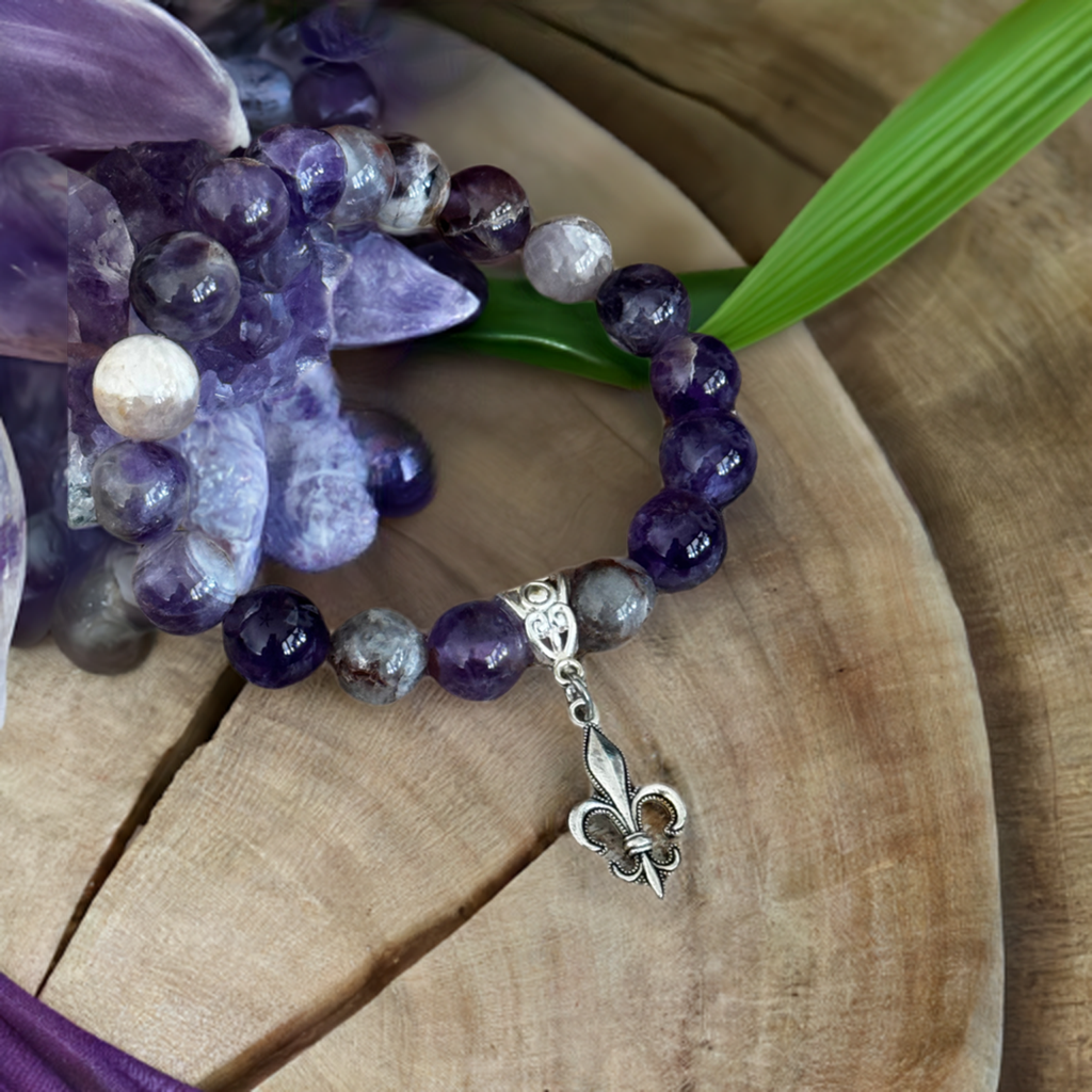 Amethyst Fleur Bracelet