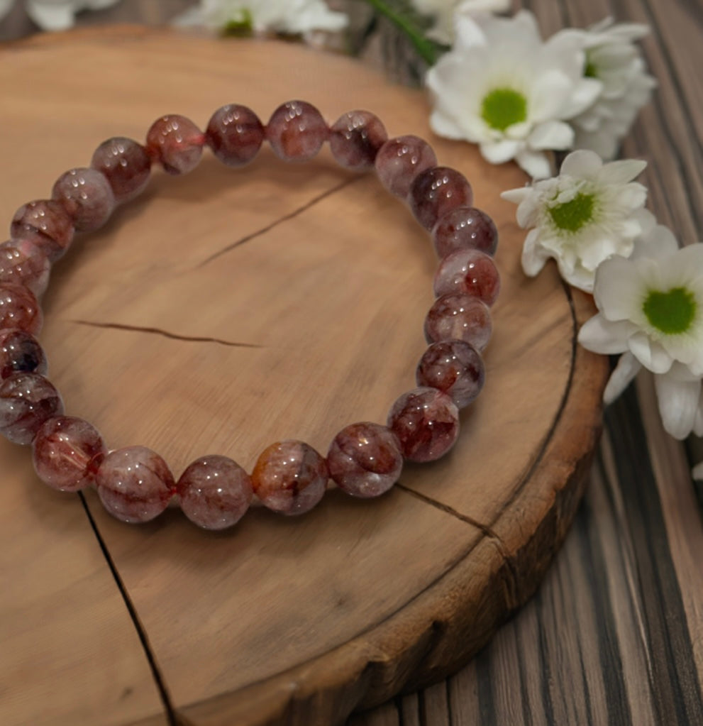 Red Fire Agate Bracelet