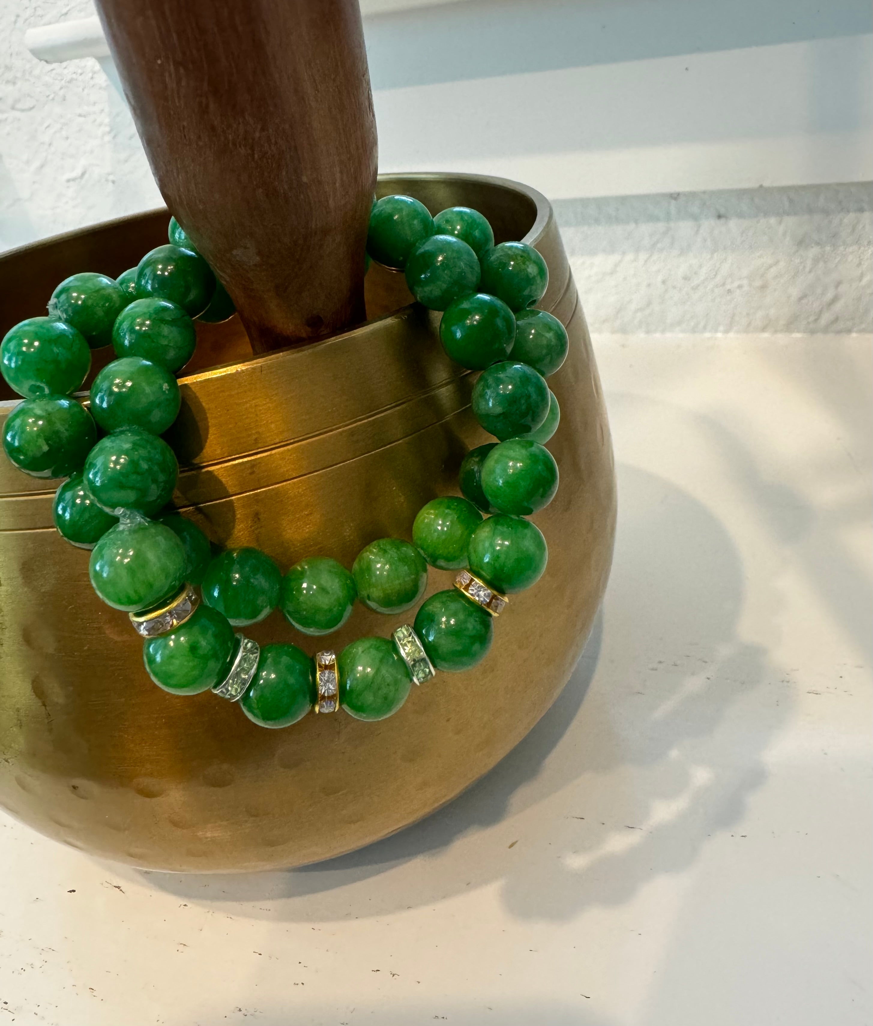 Earthy Green Serenity Bracelet
