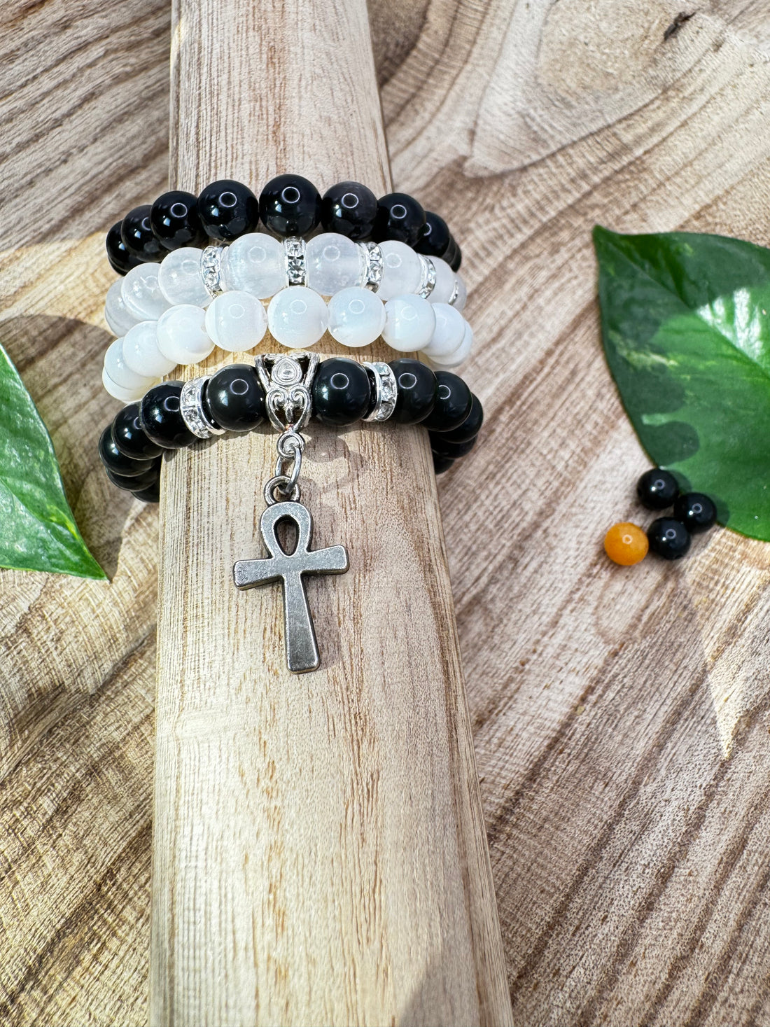 Obsidian Light Stackable Bracelets