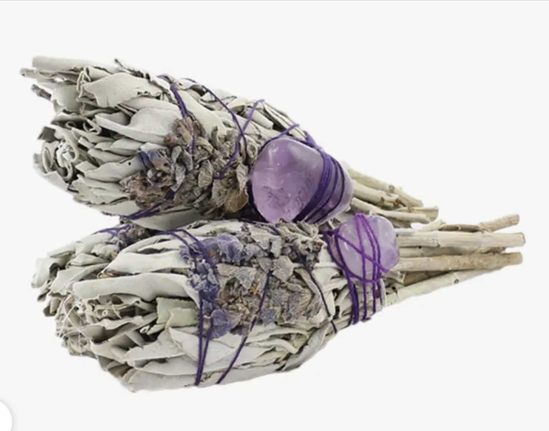 Sage Torch Smudge - Lavender &amp; Amethyst